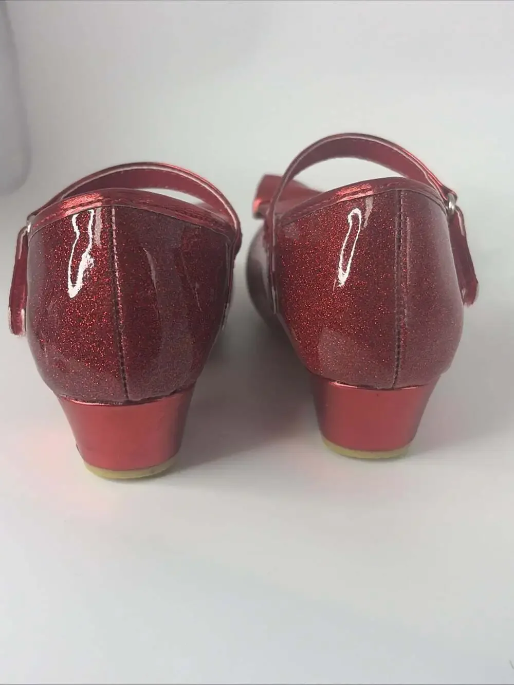 Disney Minnie Mouse Low Heel Toddler Shout Sparkly Red Size 7